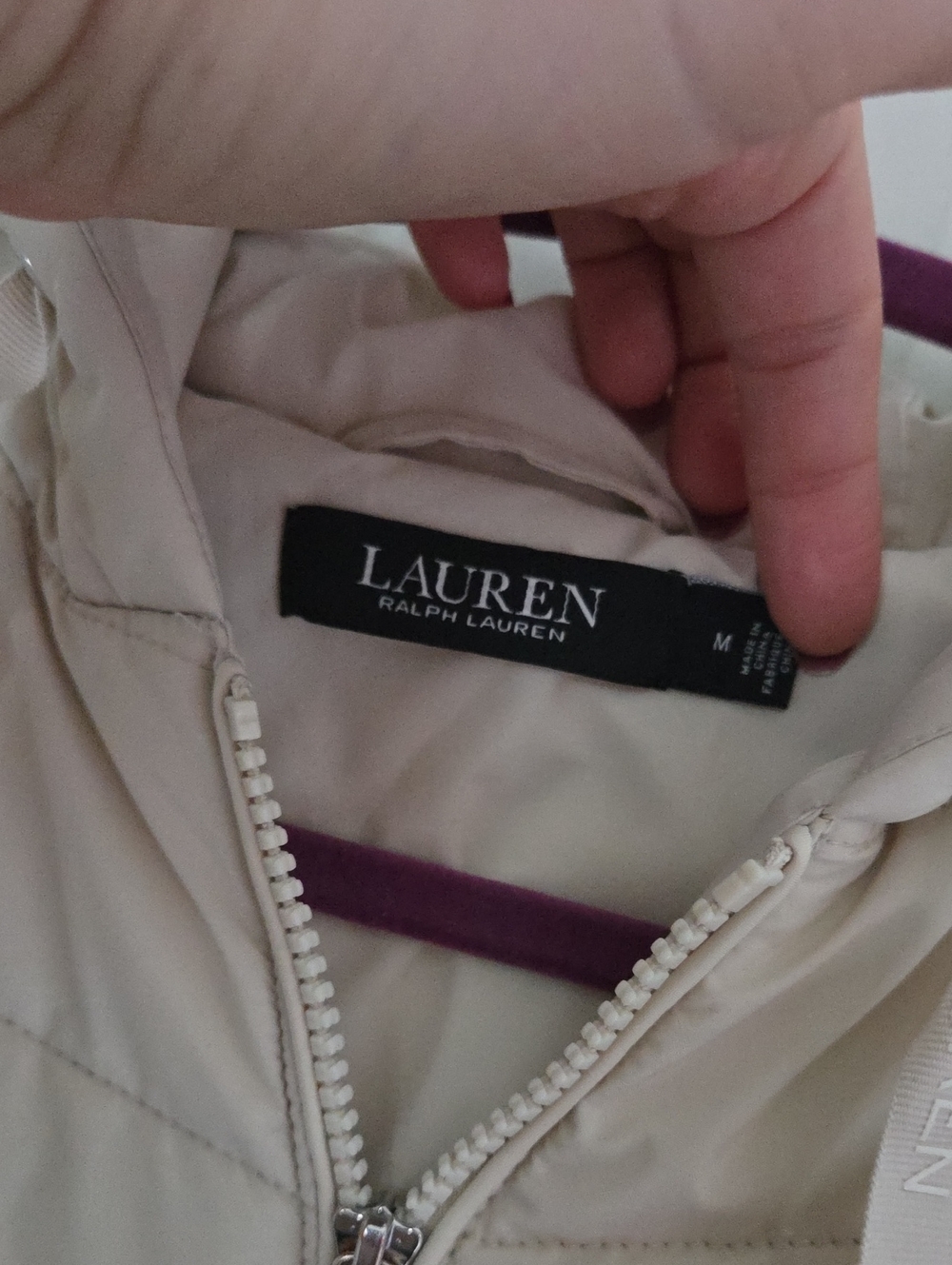 Lauren Ralph Lauren Cream Puffer Jacket - Picture 7 of 12
